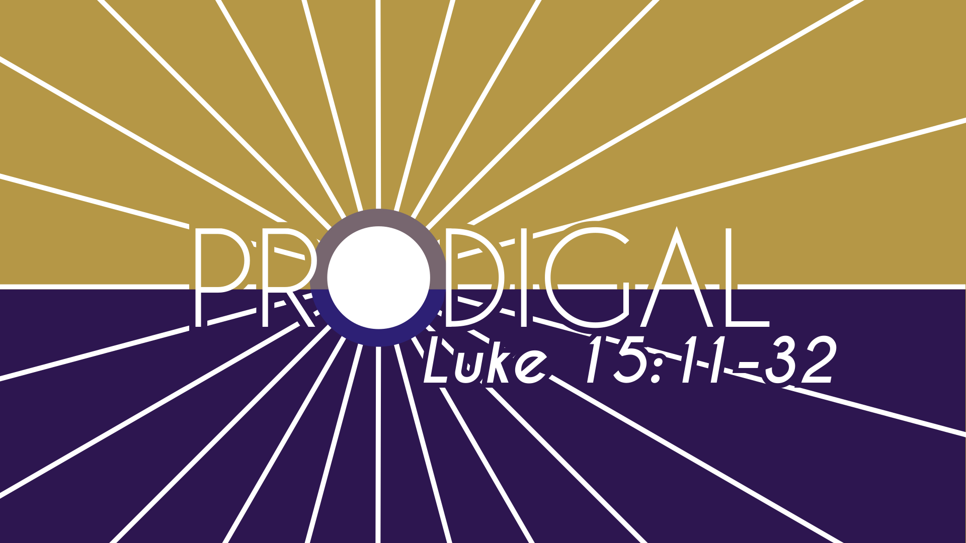 Flood Blantyre Sermon Series: "Prodigal" title slide